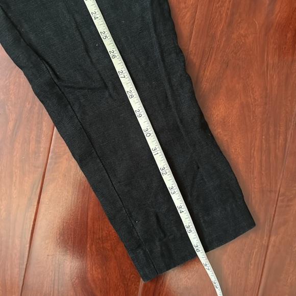 Vintage Ann Taylor 100% Linen Black trouser size S - Picture 7 of 7